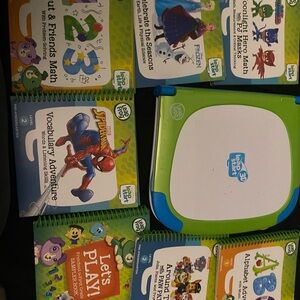 LeapFrog Learning Books and 3 D Tablet Set